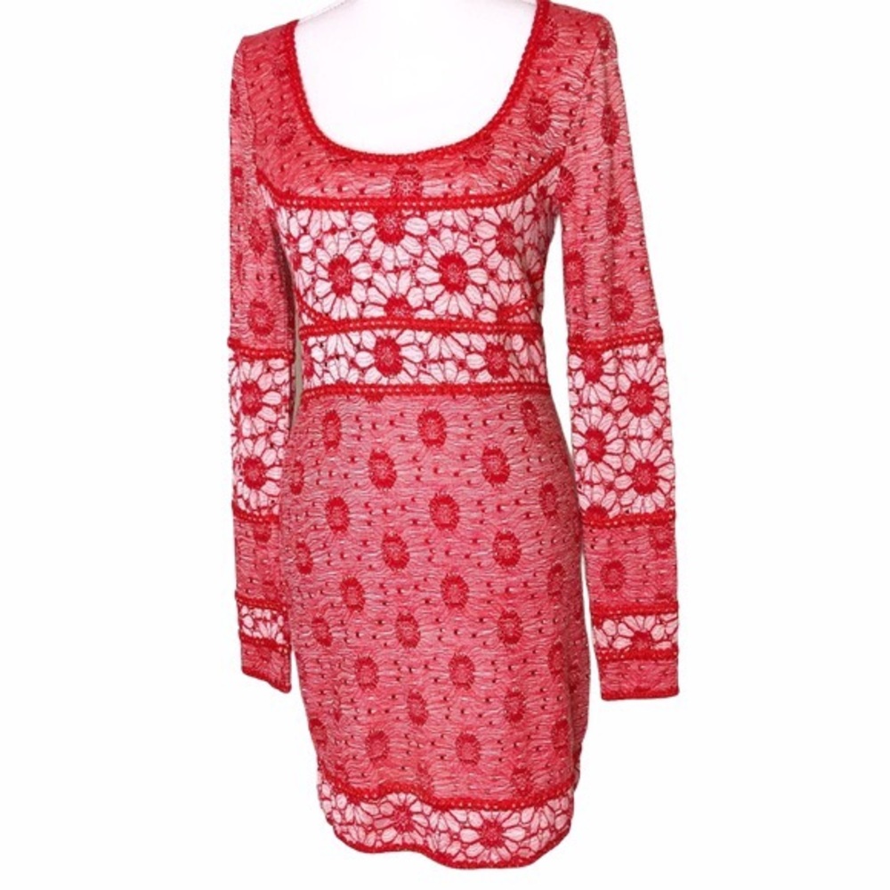 Crochet Eyelet Dress main image 1